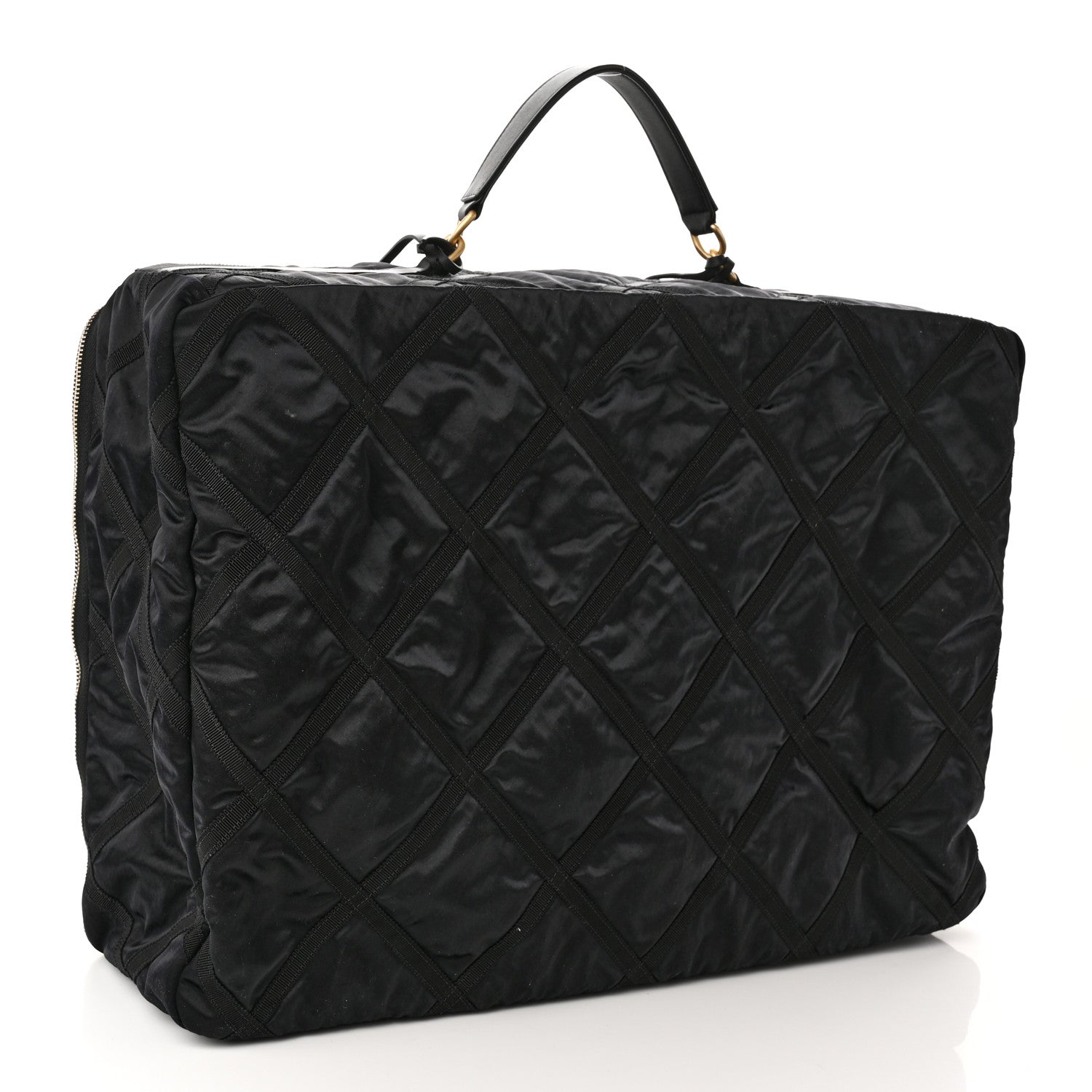 Chanel Nylon Grosgrain Large Lifestyle Travel Black 2 of 10