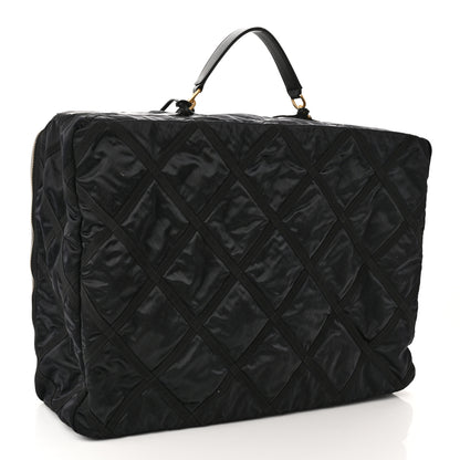 Chanel Nylon Grosgrain Large Lifestyle Travel Black 2 of 10