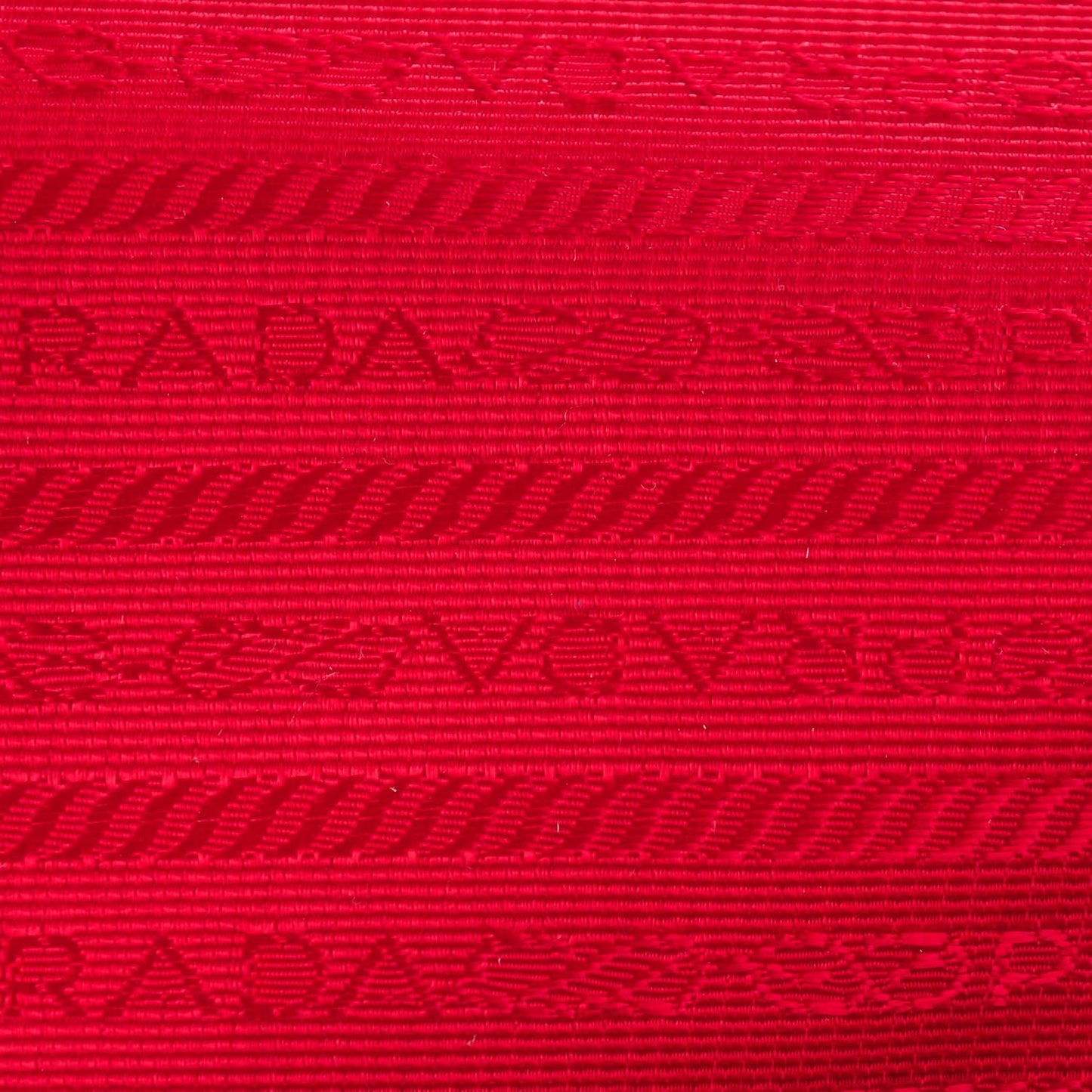 PRADA Vitello Shine Double Zip Tote Rosso