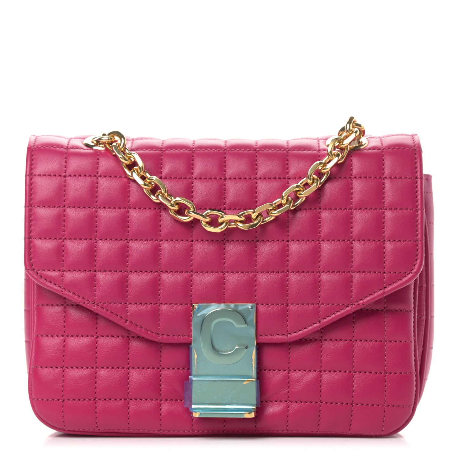 Celine Calfskin Quilted Small C Bag Pink 1 of 9