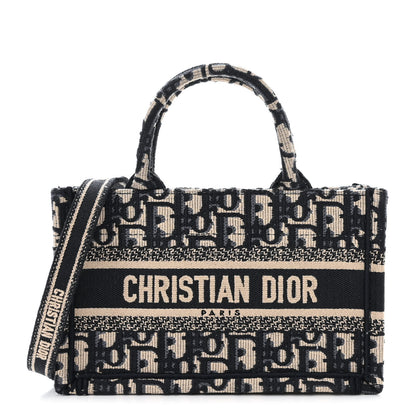 Christian Dior Oblique Mini Book Tote With Strap Blue Multicolor 1 of 11