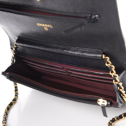 Chanel Caviar Quilted Wallet On Chain WOC Black 5 of 9