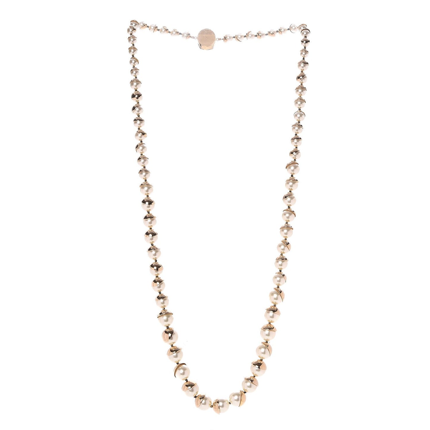 Pearl Mise en Tribal Necklace Gold