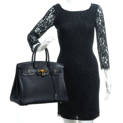 Hermes Togo Birkin 35 Indigo 22 of 28