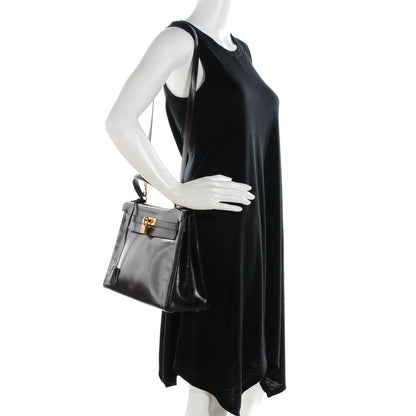 Hermes Box Kelly Retourne 32 Chocolate 12 of 24