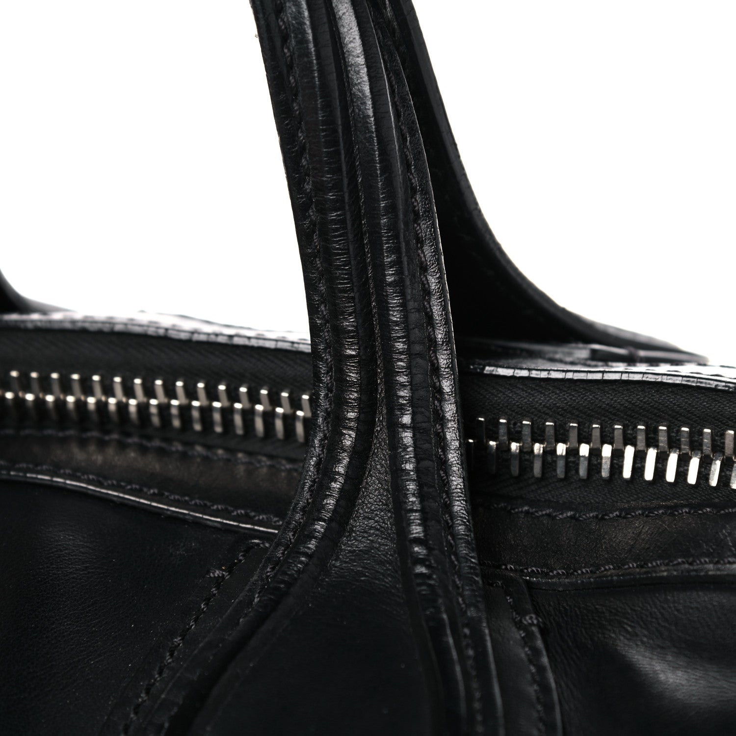 Givenchy Waxed Calfskin Medium Nightingale Logo Strap Black 18 of 19