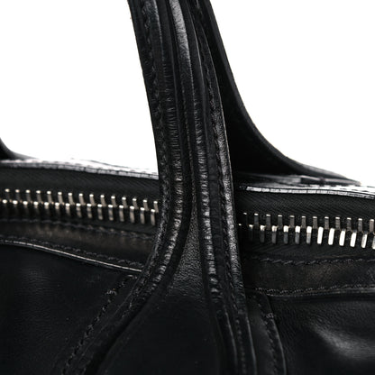 Givenchy Waxed Calfskin Medium Nightingale Logo Strap Black 18 of 19