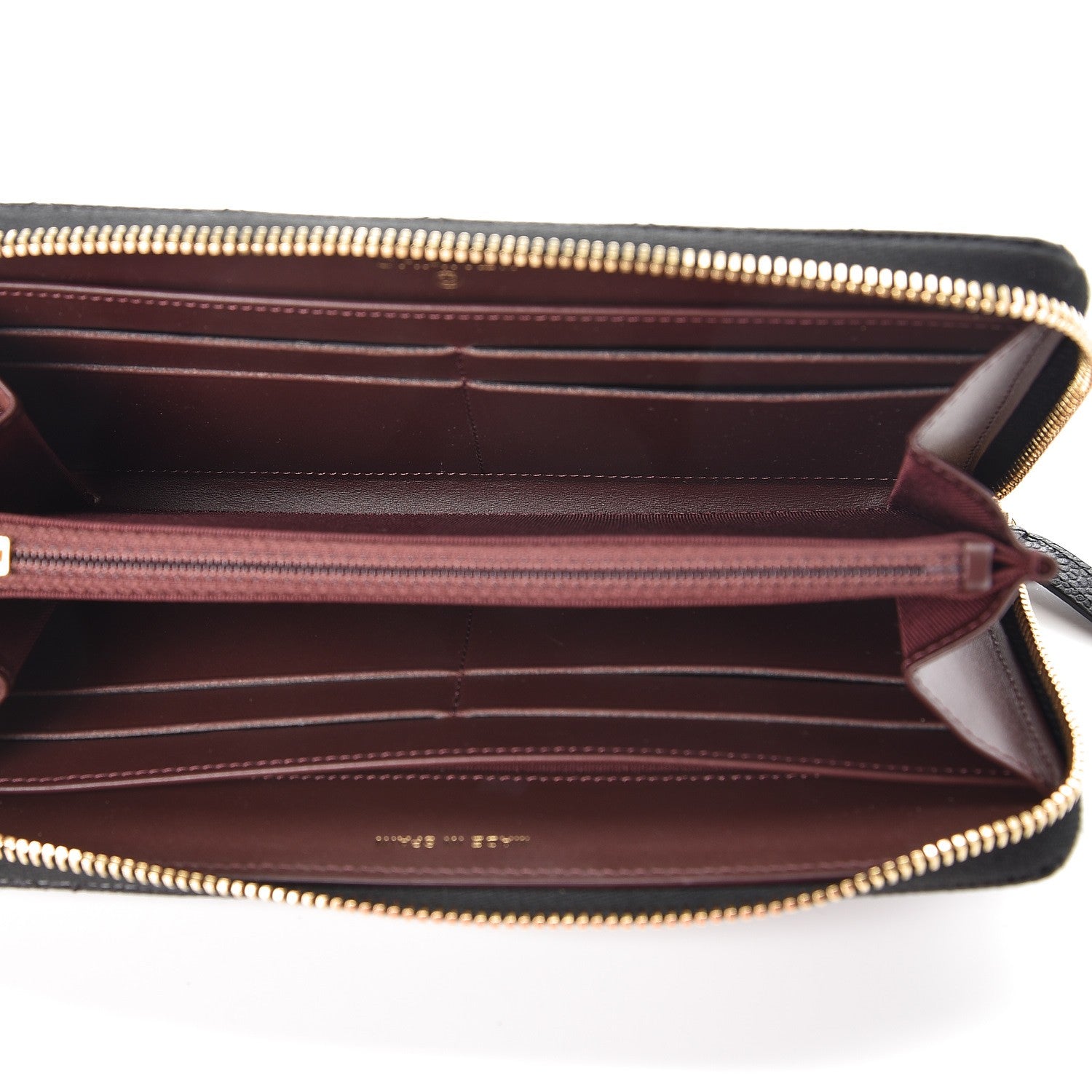 Chanel Caviar Quilted Large Gusset Zip Around Wallet Black 5 of 10