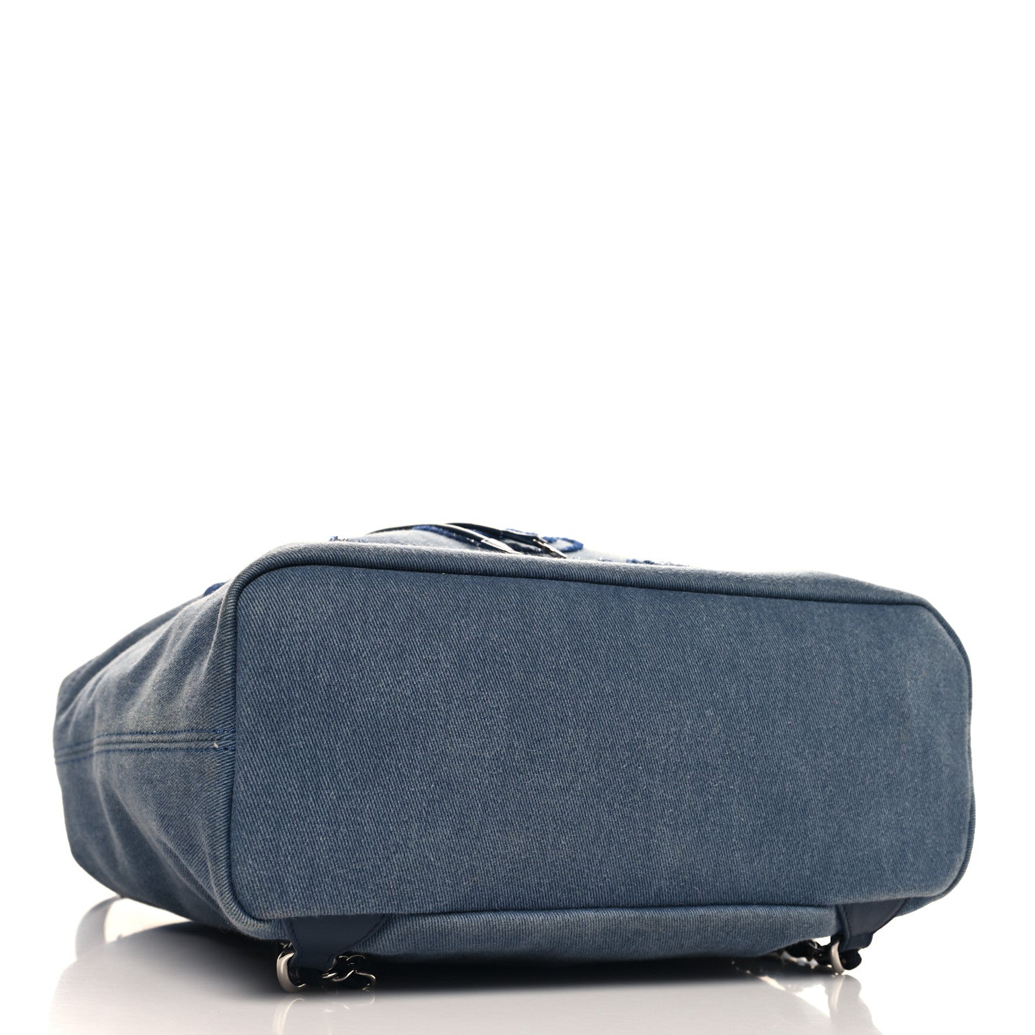 Chanel Canvas Sequin Large Deauville Backpack Navy 4 of 11