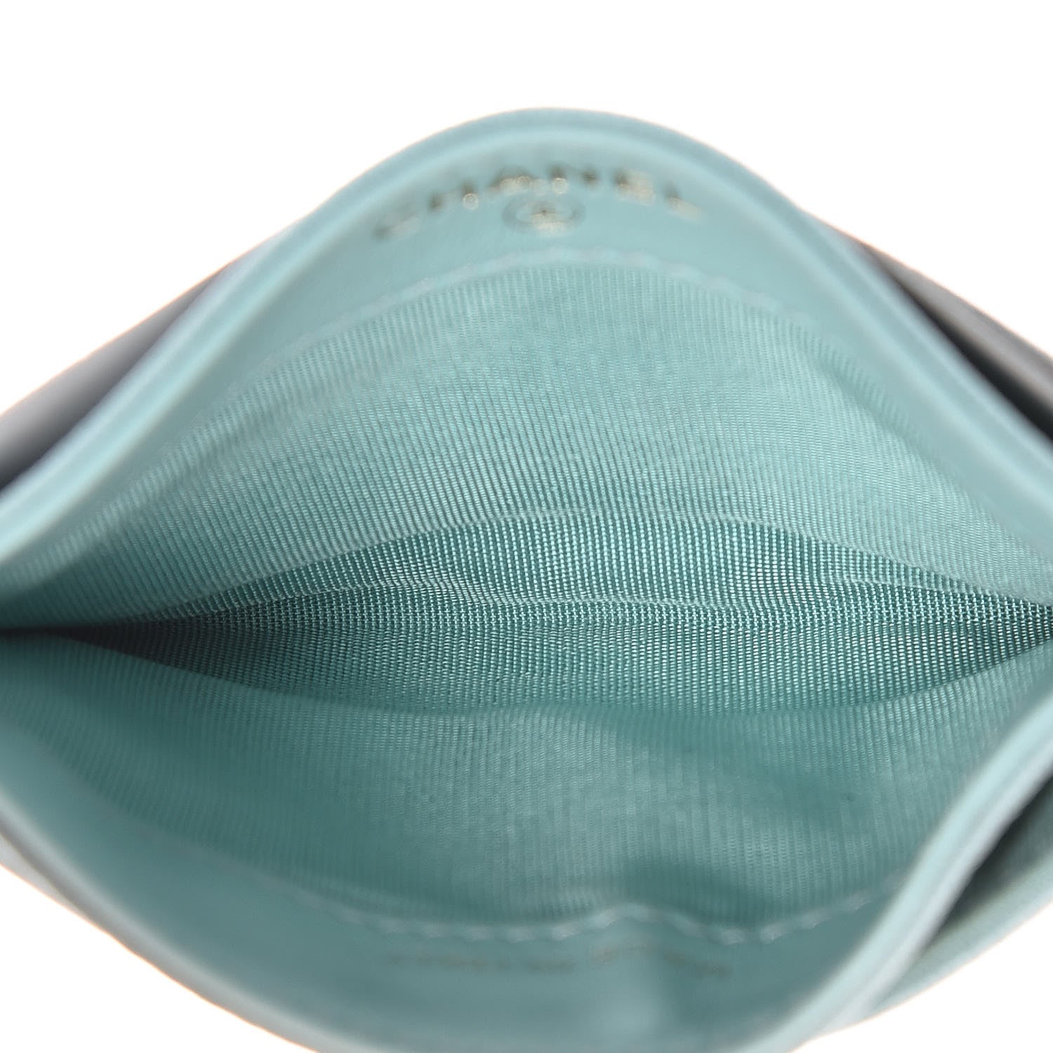 Chanel Caviar Quilted Boy Card Holder Blue 5 of 8