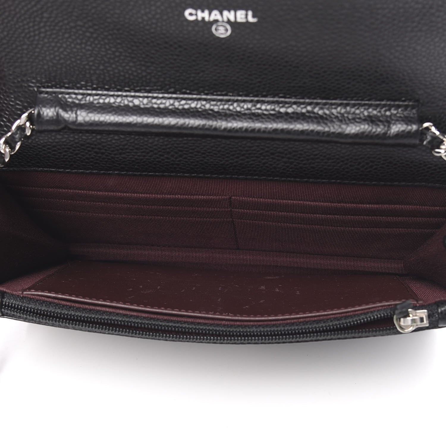 Chanel Caviar Quilted Wallet On Chain WOC Black 5 of 15