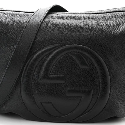 Gucci Pebbled Calfskin Medium Soho Hobo Black 8 of 12