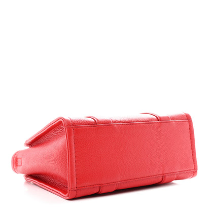 Marc Jacobs Grained Calfskin Small The Tote Bag True Red 4 of 11