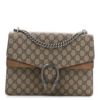 Gucci GG Supreme Monogram Medium Dionysus Shoulder Bag Taupe 1 of 13