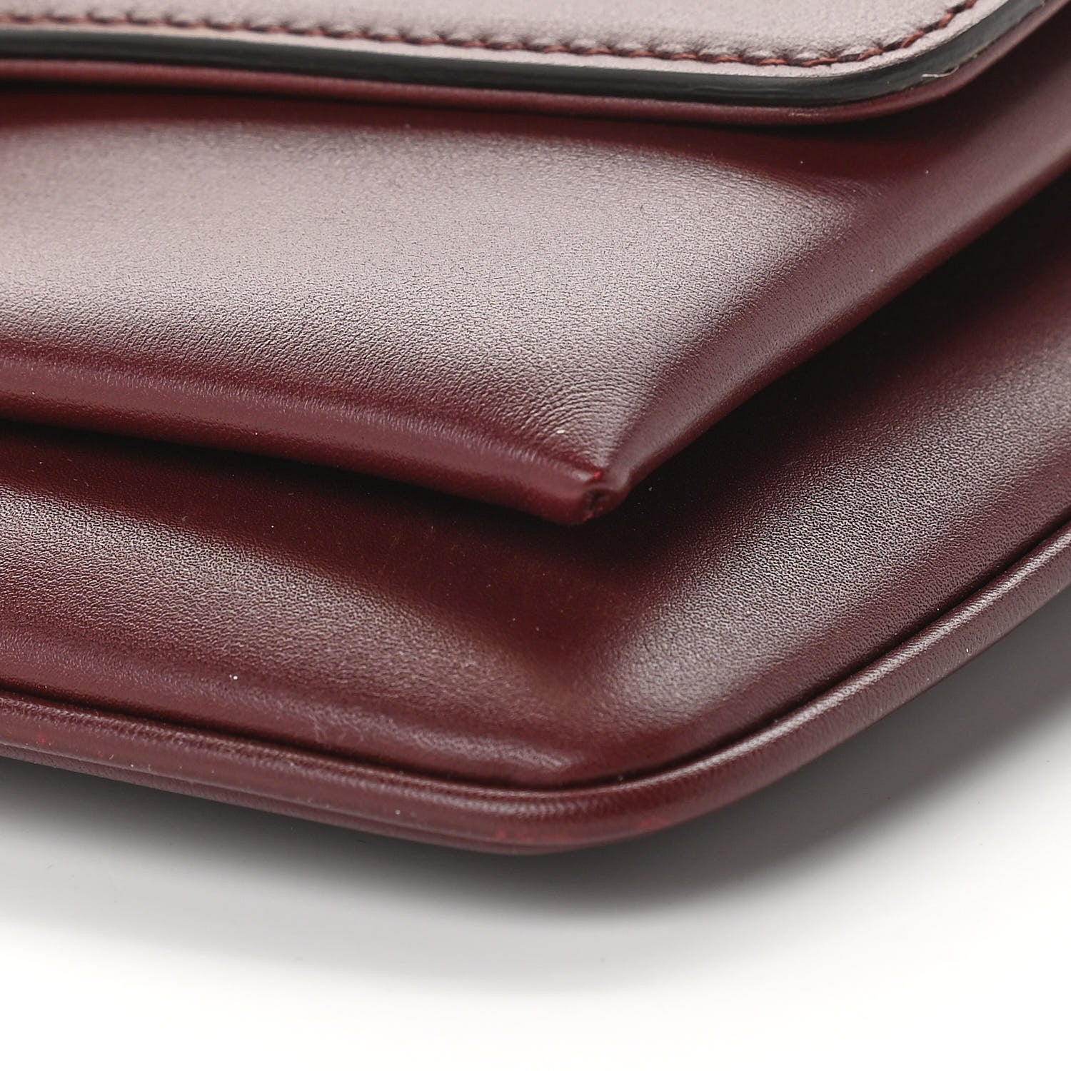 Gucci Vitello Palmellato Lux Small Arli Flap Shoulder Bag Vintage Bordeaux 10 of 12