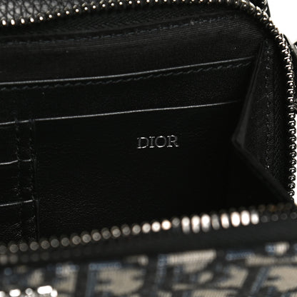 Christian Dior Oblique Pouch Navy Blue 8 of 10