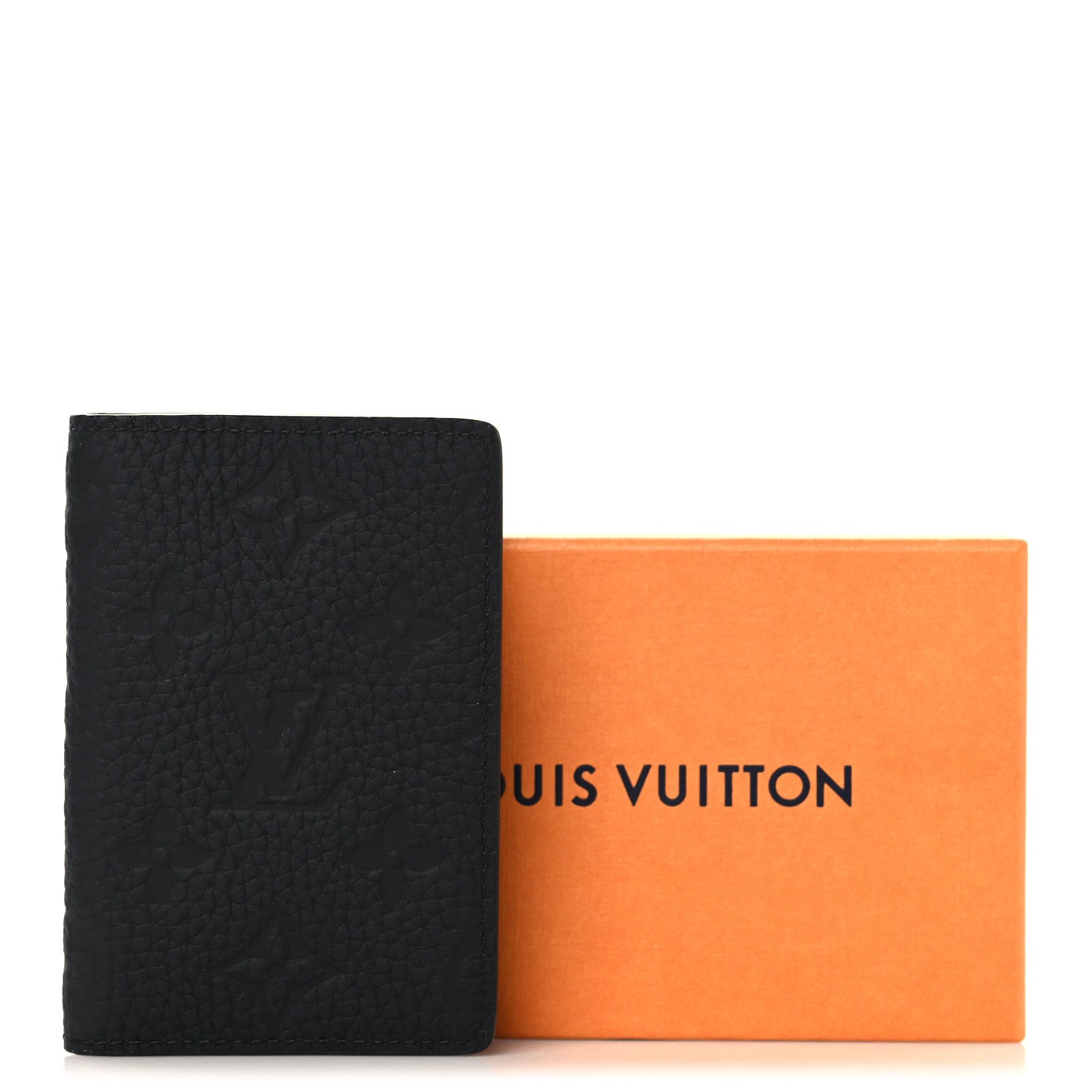 Louis Vuitton Taurillon Monogram Pocket Organizer Black 1864400