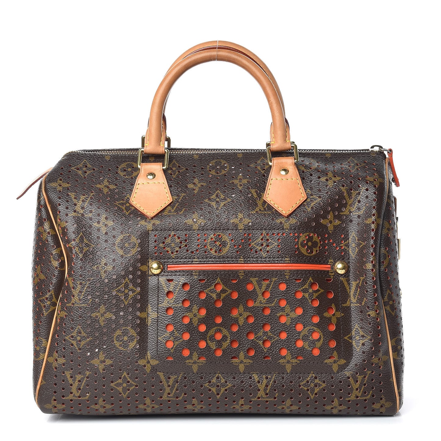 Monogram Perforated Speedy 30 Orange