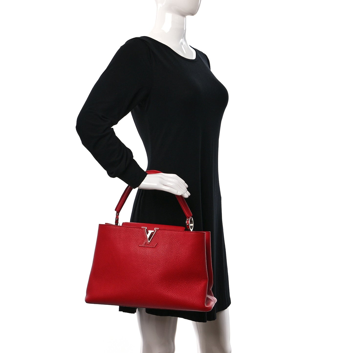 Taurillon Capucines PM Scarlet