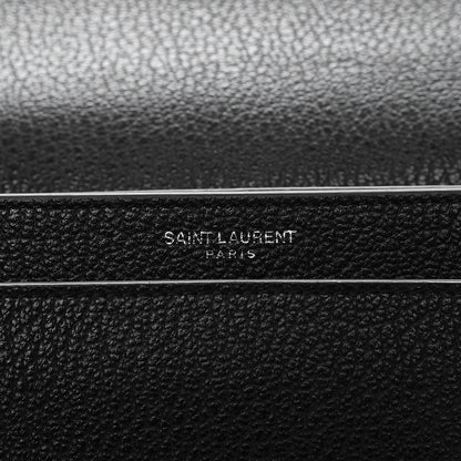 Saint Laurent Grained Calfskin Medium Monogram Sunset Black 6 of 7