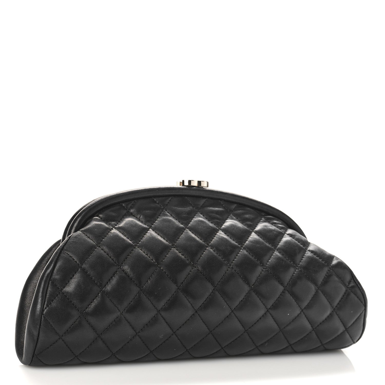 Chanel Lambskin Quilted Timeless Clutch Black 3 of 9