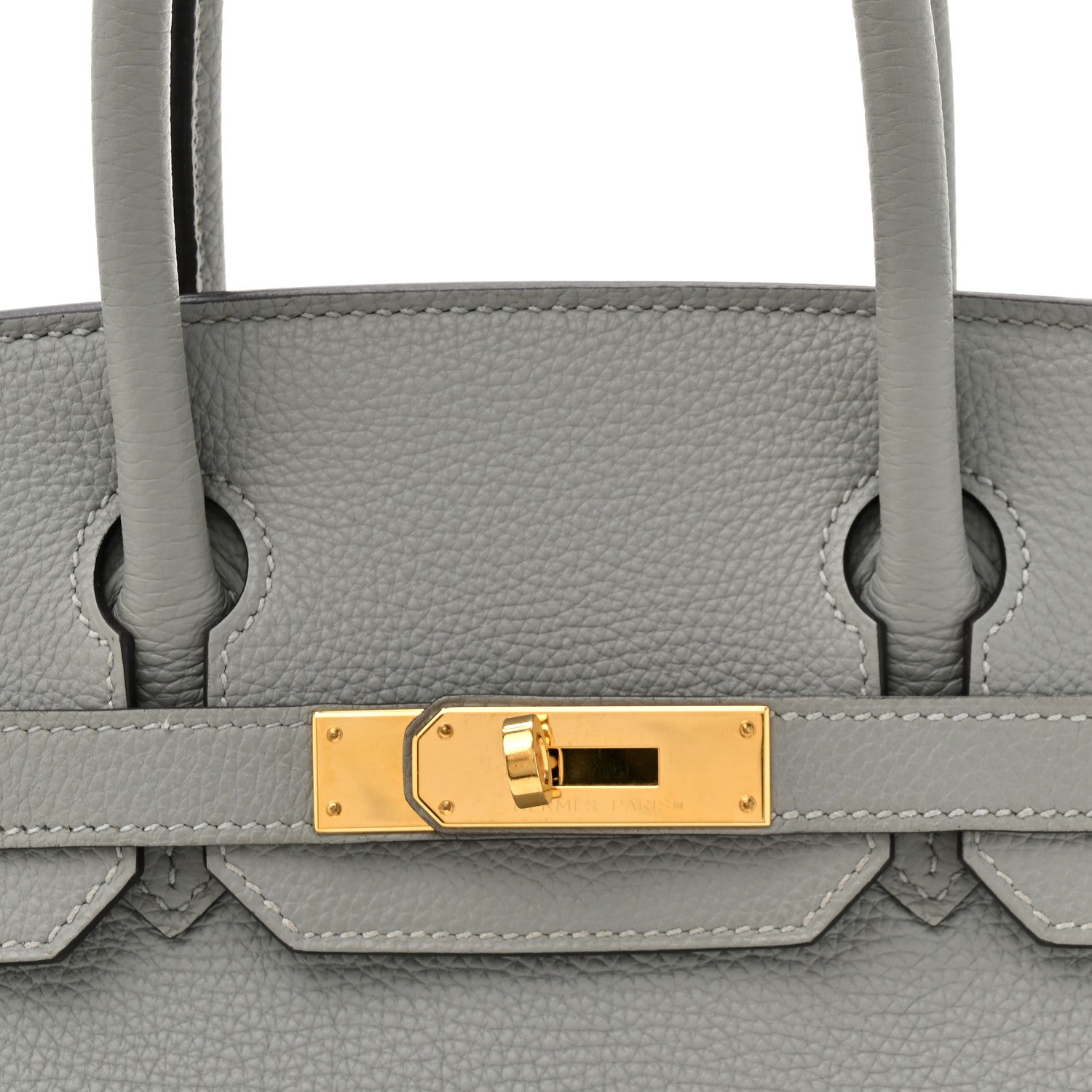 Hermes Togo BIRKIN 30 Gris Mouette 8 of 14