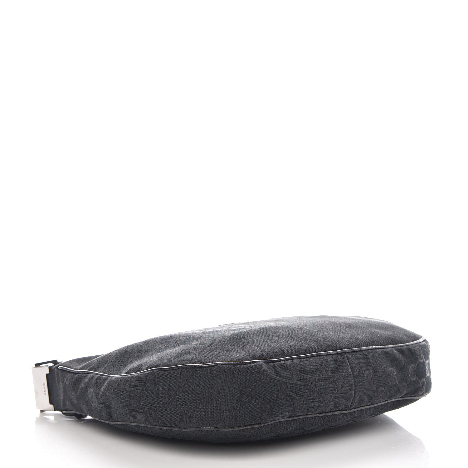 Gucci Monogram Medium Half Moon Hobo Black 4 of 14