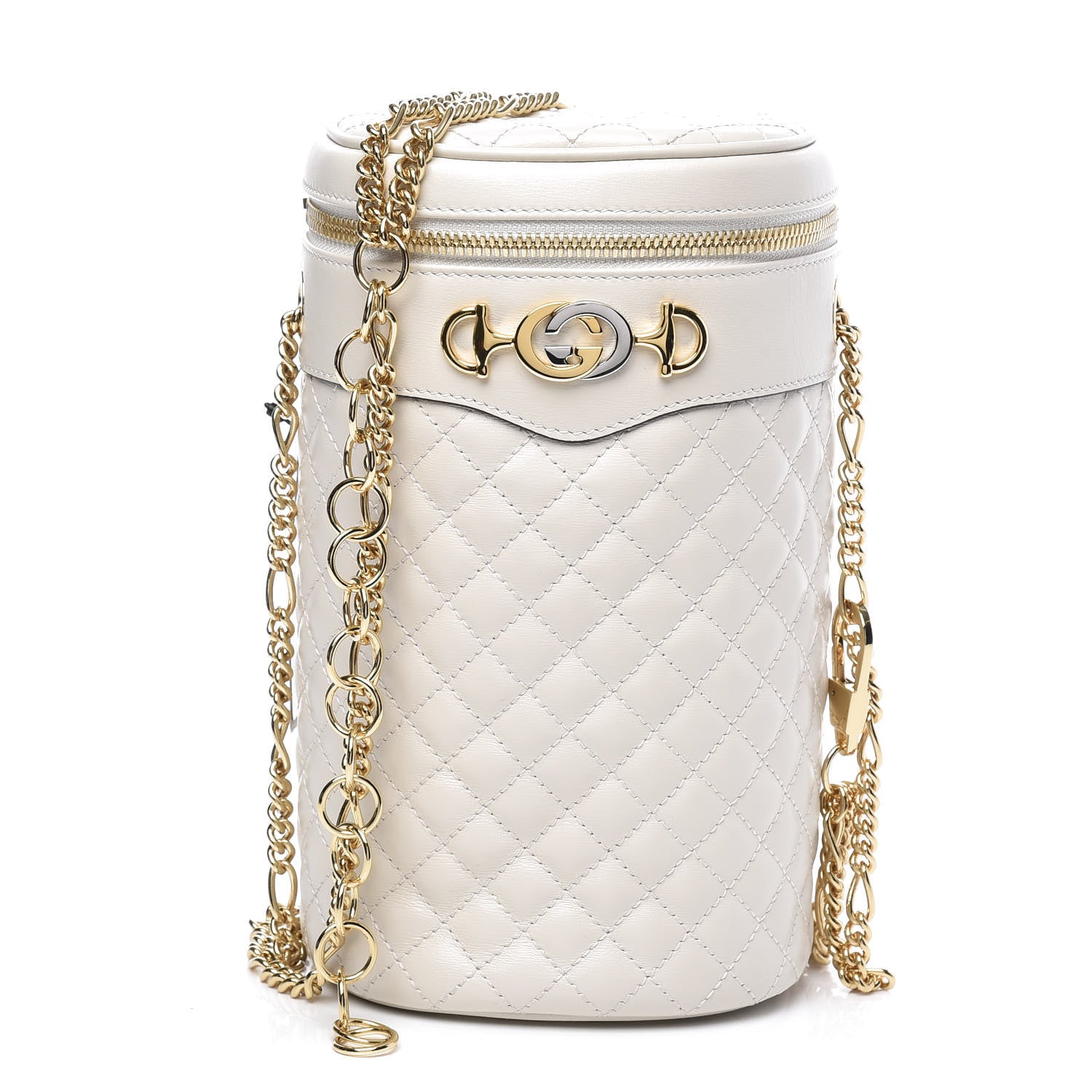 Gucci Calfskin Trapuntata Zumi Belt Bag Off White 1 of 11
