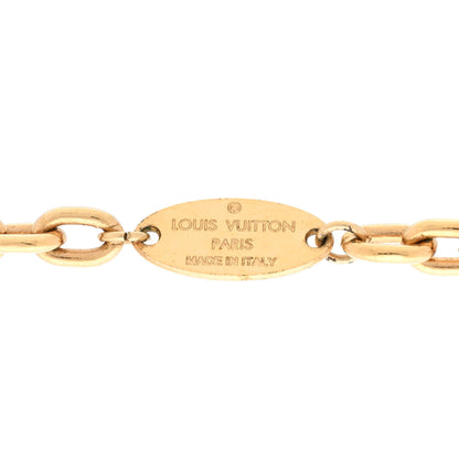Louis Vuitton Metal Mini Boite Chapeau Pendant Necklace Gold 5 of 5