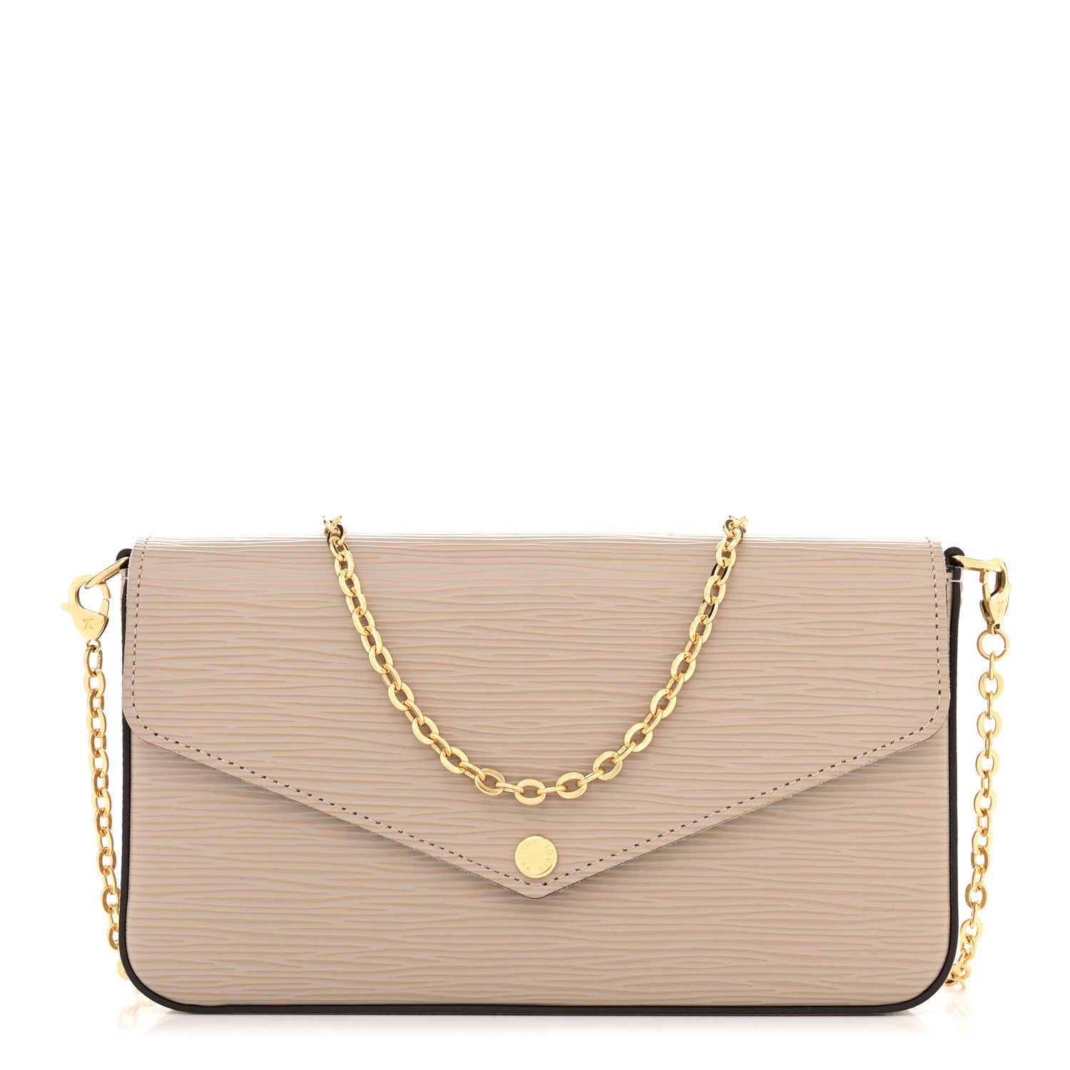 Louis Vuitton Epi Felicie Pochette Chain Wallet Galet 3 of 10