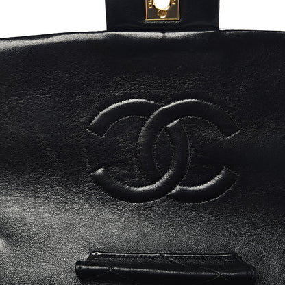 Chanel Lambskin Quilted Medium Single Flap Black 9 of 12