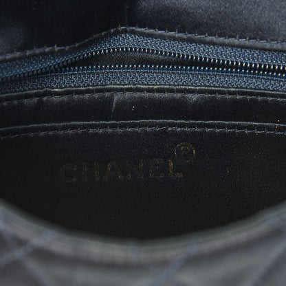 Chanel Satin Quilted Mini Evening Flap Navy 8 of 11
