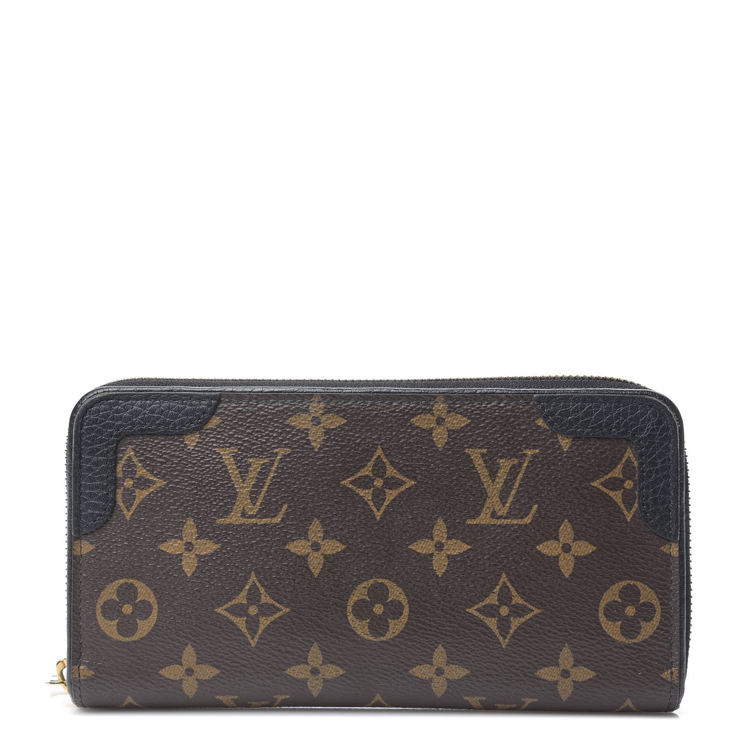 Louis Vuitton Monogram Zippy Retiro Wallet Black 1 of 6