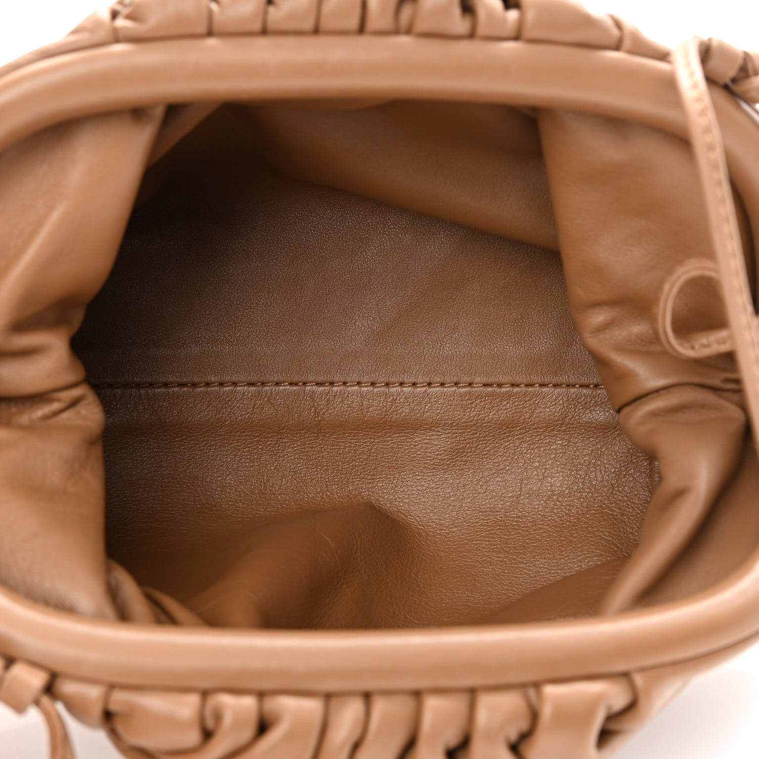 Bottega Veneta Butter Calfskin The Mini Pouch Cammello 5 of 11