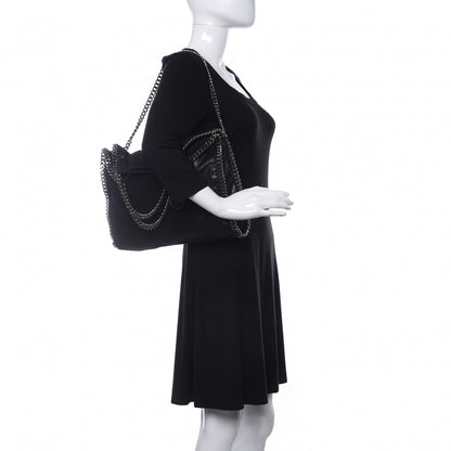 Stella McCartney Shaggy Deer Falabella Fold Over Tote Black 2 of 10