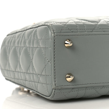 Christian Dior Lambskin Cannage Small My ABCDior Lady Dior Grey 7 of 8