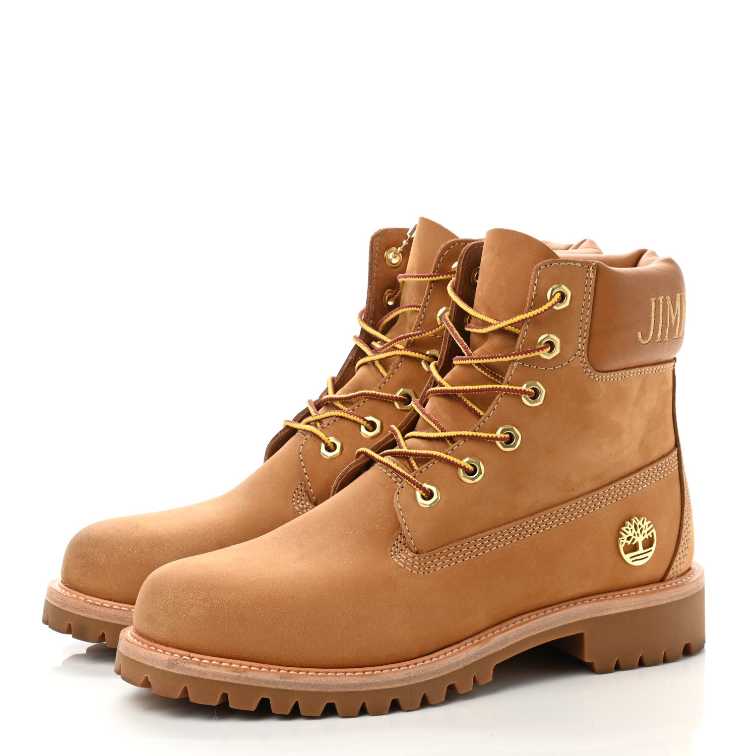 Jimmy Choo X TIMBERLAND Nubuck Glitter Ankle Boots 9.5 Wheat 3 of 11