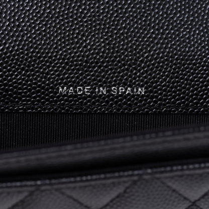 Chanel Caviar Quilted Boy Flap Card Holder Black 7 of 9