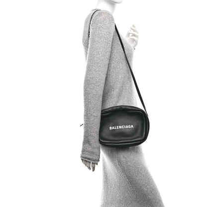 Balenciaga Calfskin Logo XS Everyday Camera Bag Black 2 of 10