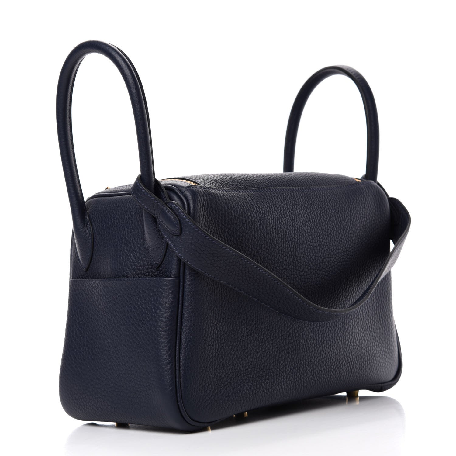 Hermes Taurillon Clemence Lindy 26 Bleu Nuit 3 of 11