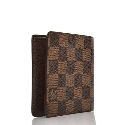 Louis Vuitton Damier Ebene Billfold Wallet 6 Credit Card Slots 3 of 6