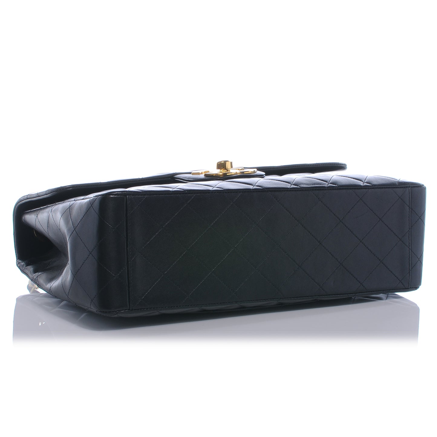 Lambskin XL Jumbo Flap Black