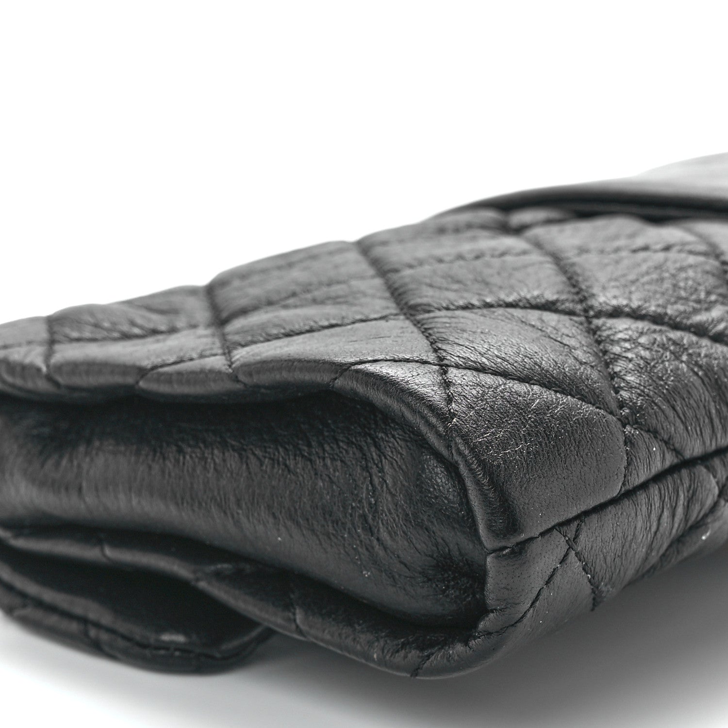 Chanel Sheepskin Mademoiselle Clutch Black 11 of 12