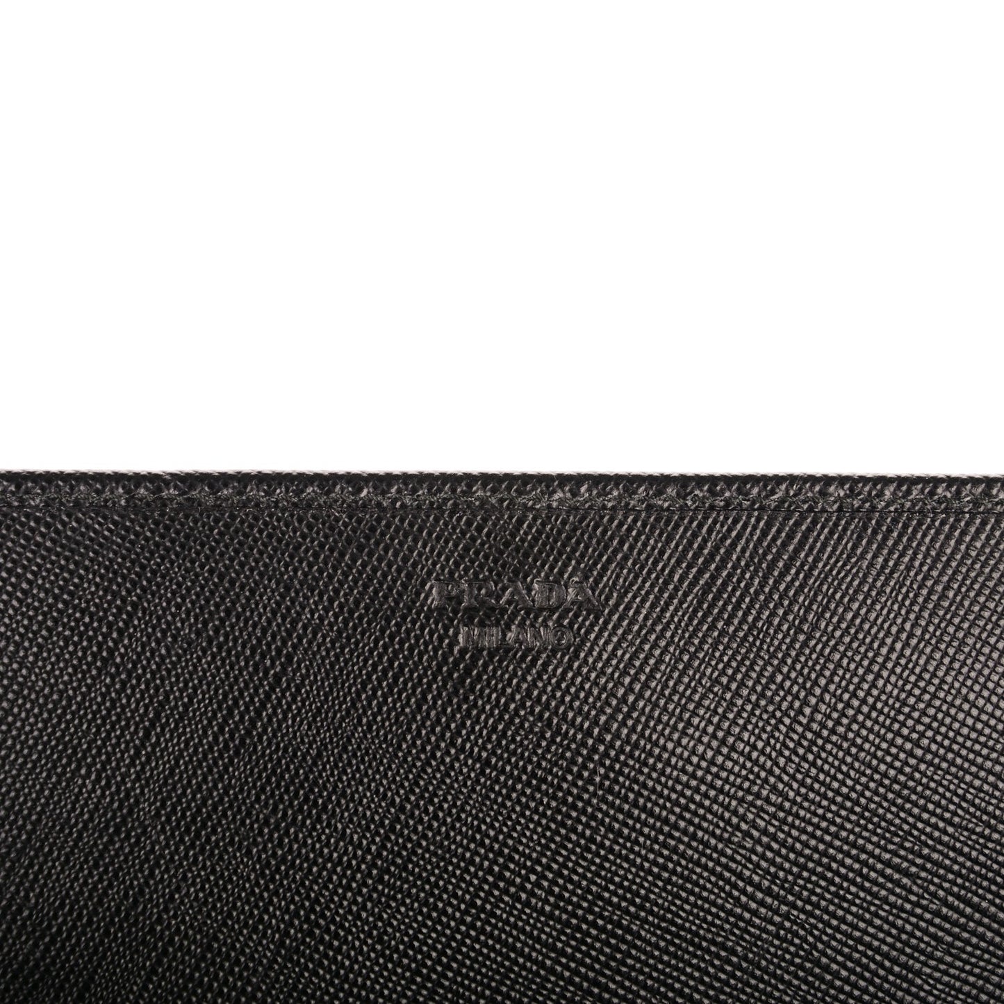 Saffiano Metal Oro Chain Wallet Nero Black