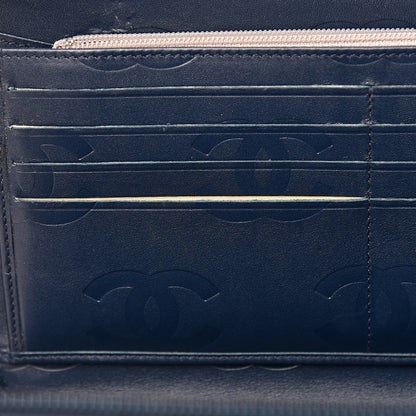 Chanel Calfskin Cambon Zip Around Organizer Wallet Navy 8 of 17