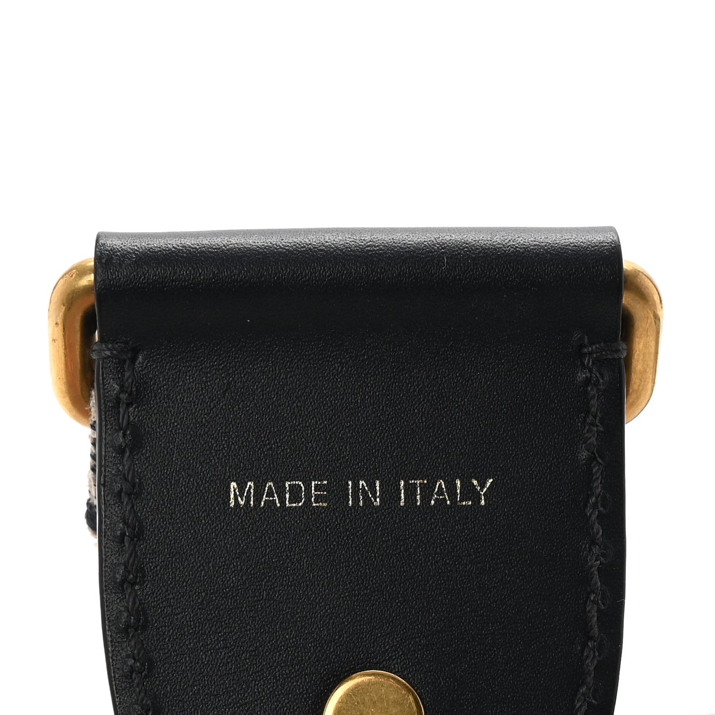 Oblique Studded Shoulder Strap Blue