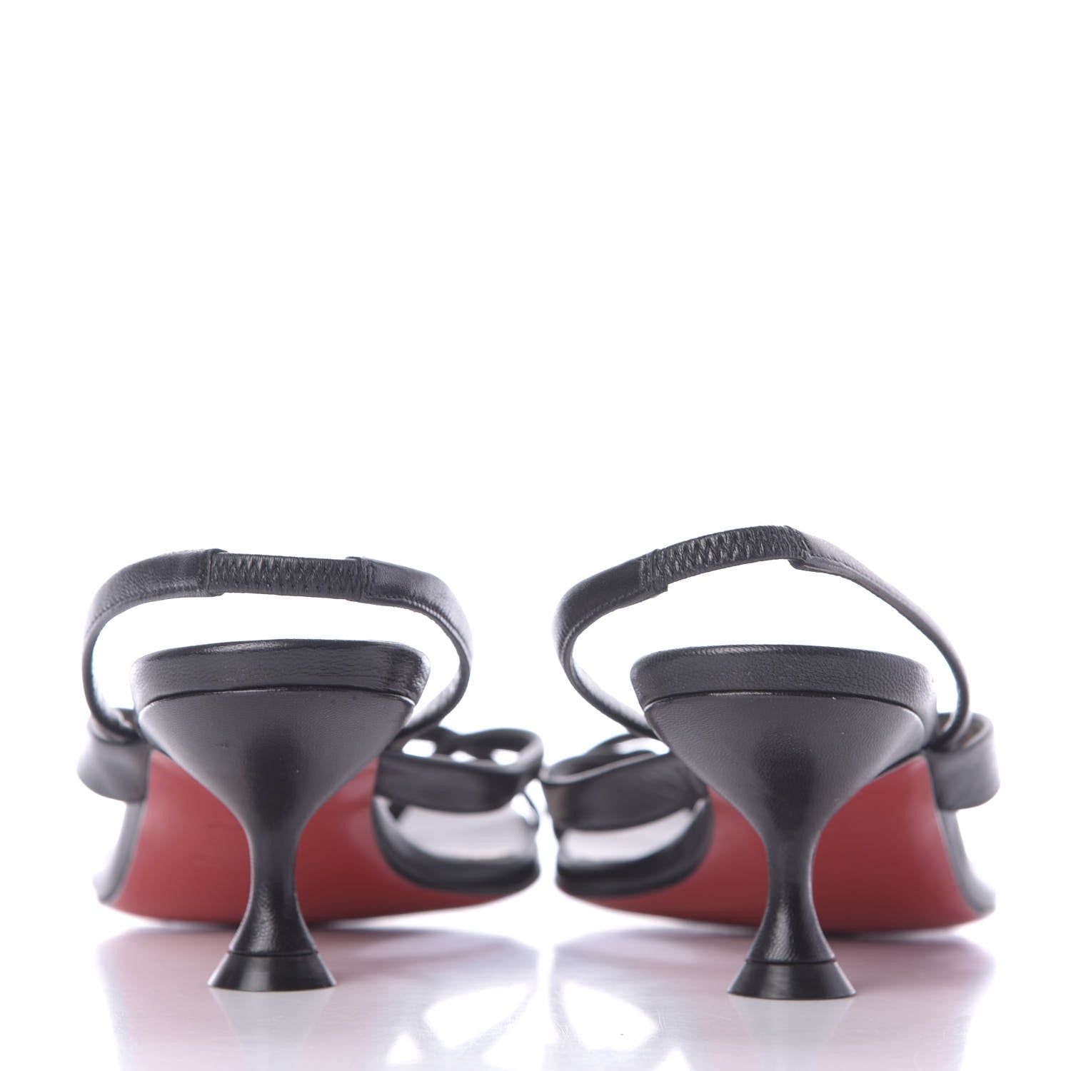 Christian Louboutin Calfskin Taralita 55 Thong Sandals 35.5 Black 5 of 10