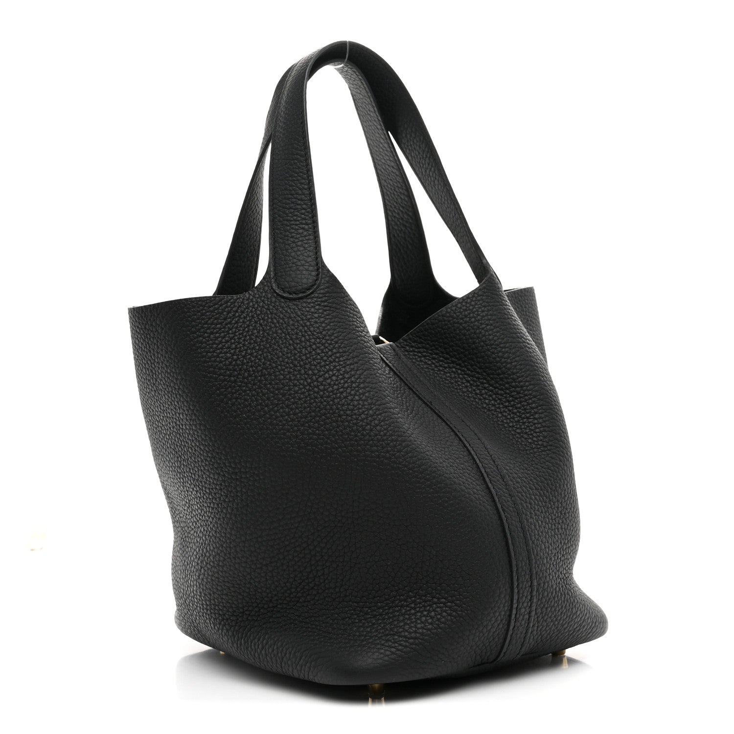 Hermes Taurillon Clemence Picotin Lock 22 MM Black 3 of 11