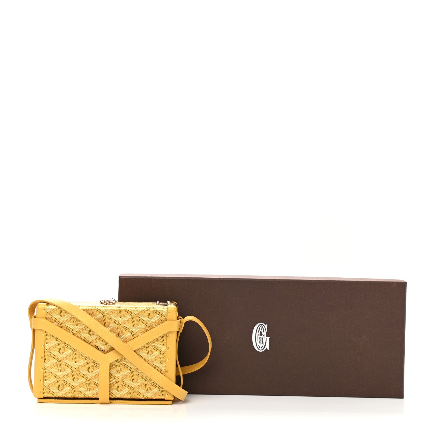 Goyard Goyardine Precious Metals Minaudiere Trunk Bag Gold 11 of 11