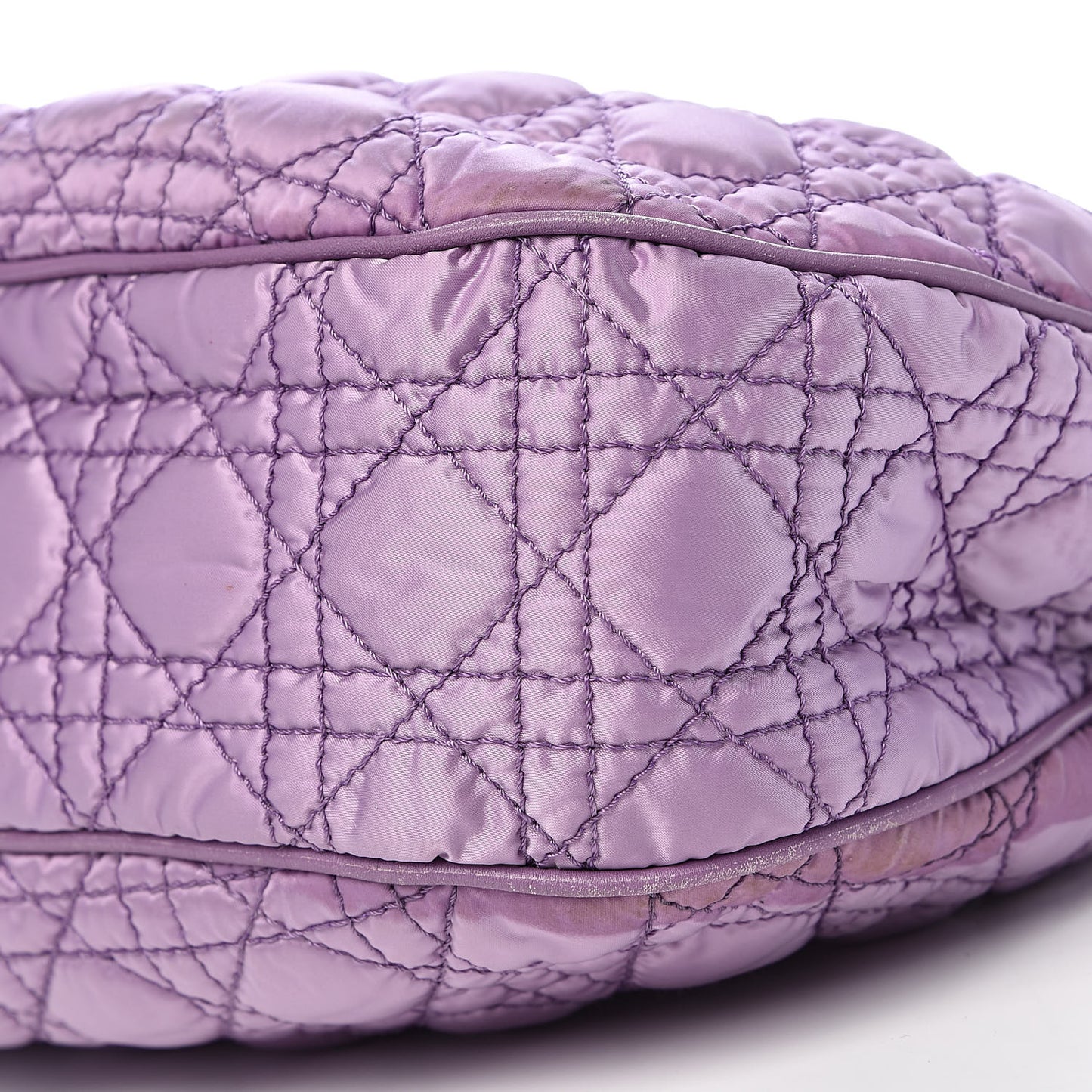 Nylon Cannage Tote Purple